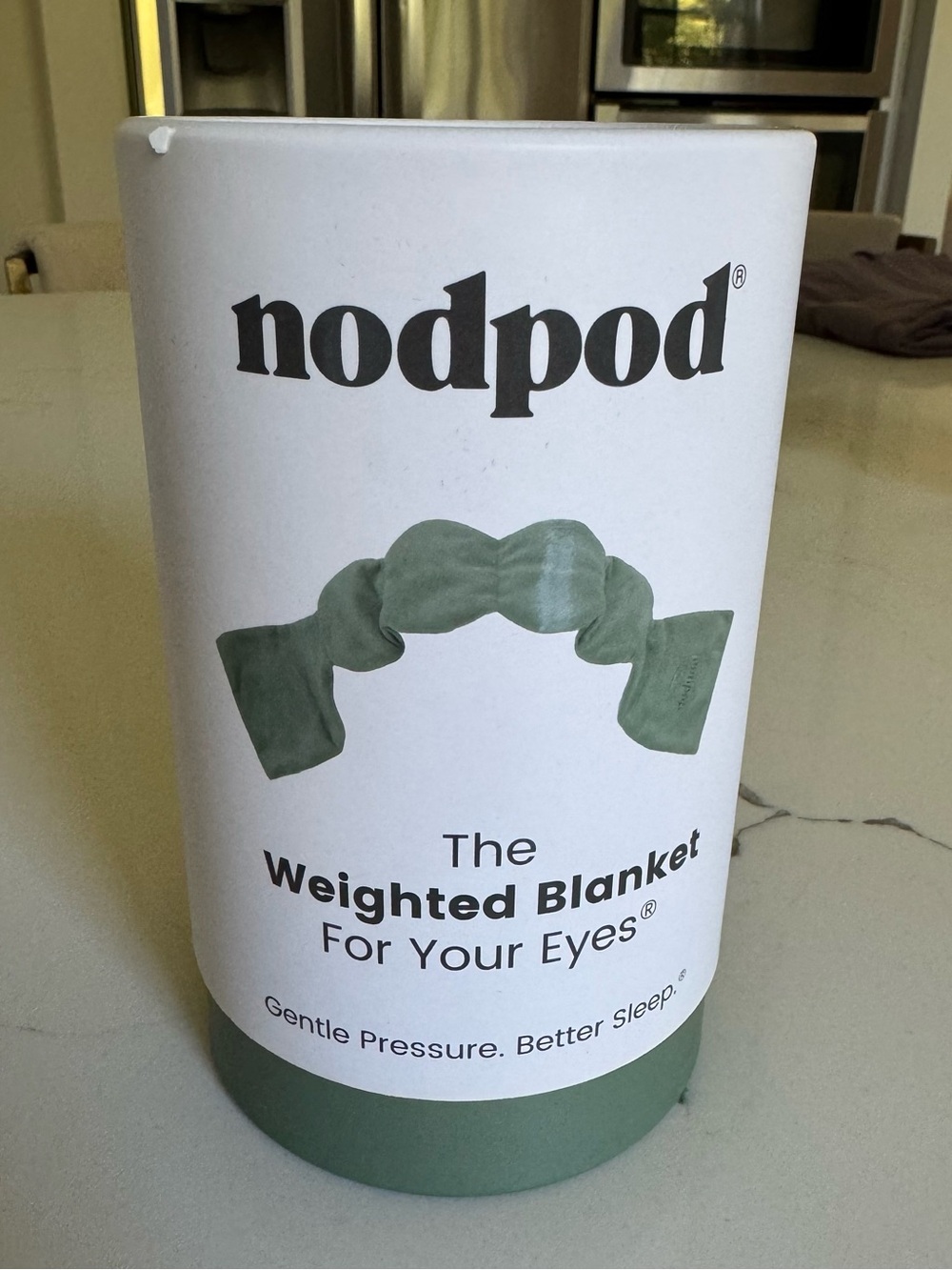 nodpod Green Weighted Eye Blanket for Calm Sleep